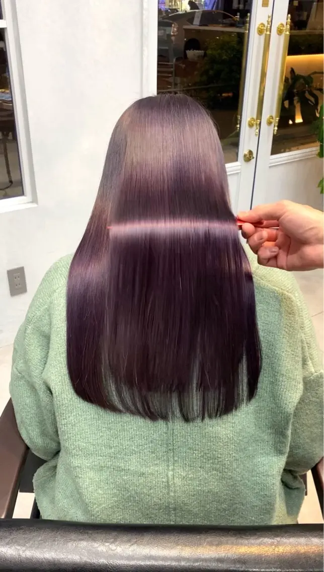 ロング カラー パーマ 髪質改善 カット ヘアカラー 縮毛矯正 トリートメント ヘアセット TOPSTYLIST 🇬🇧JIMMYのヘアスタイル