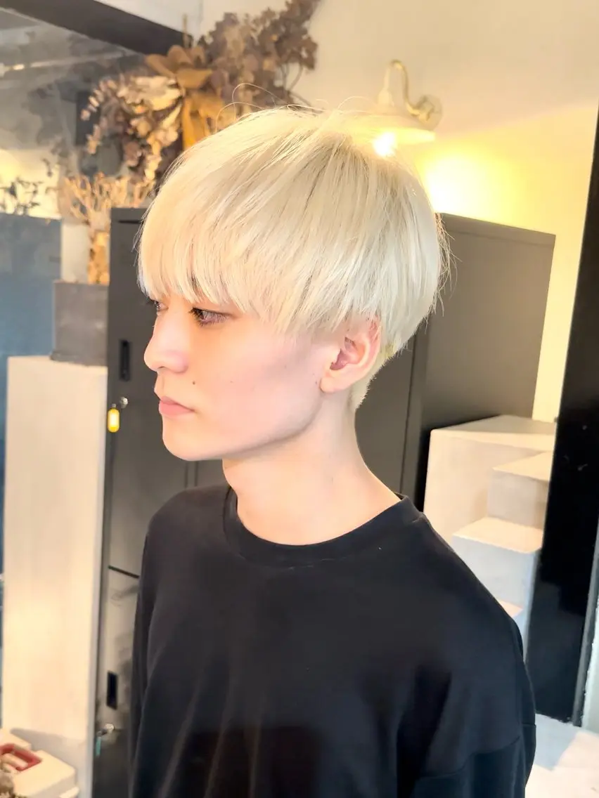 ショート カット ヘアカラー トリートメント _WHITE本通店 喜多村天斗のヘアスタイル