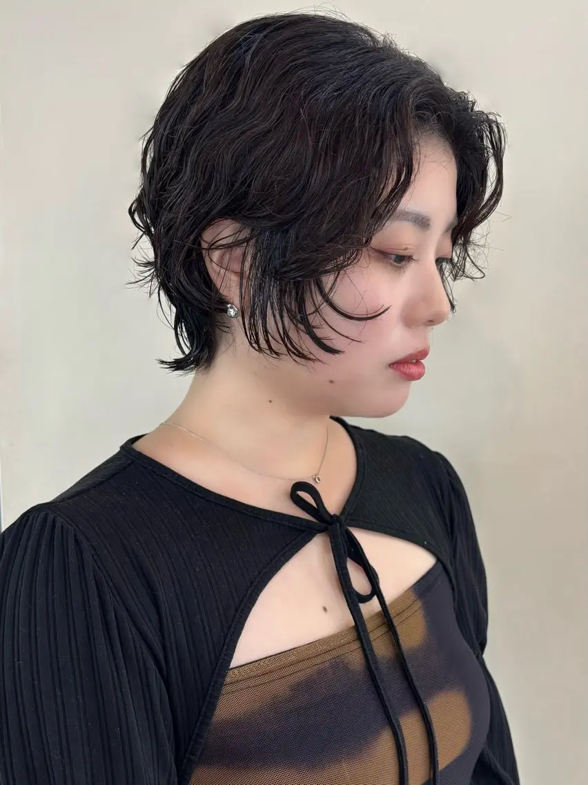 ショート ショートヘア カット パーマ 優李 ゆうり‪のヘアスタイル