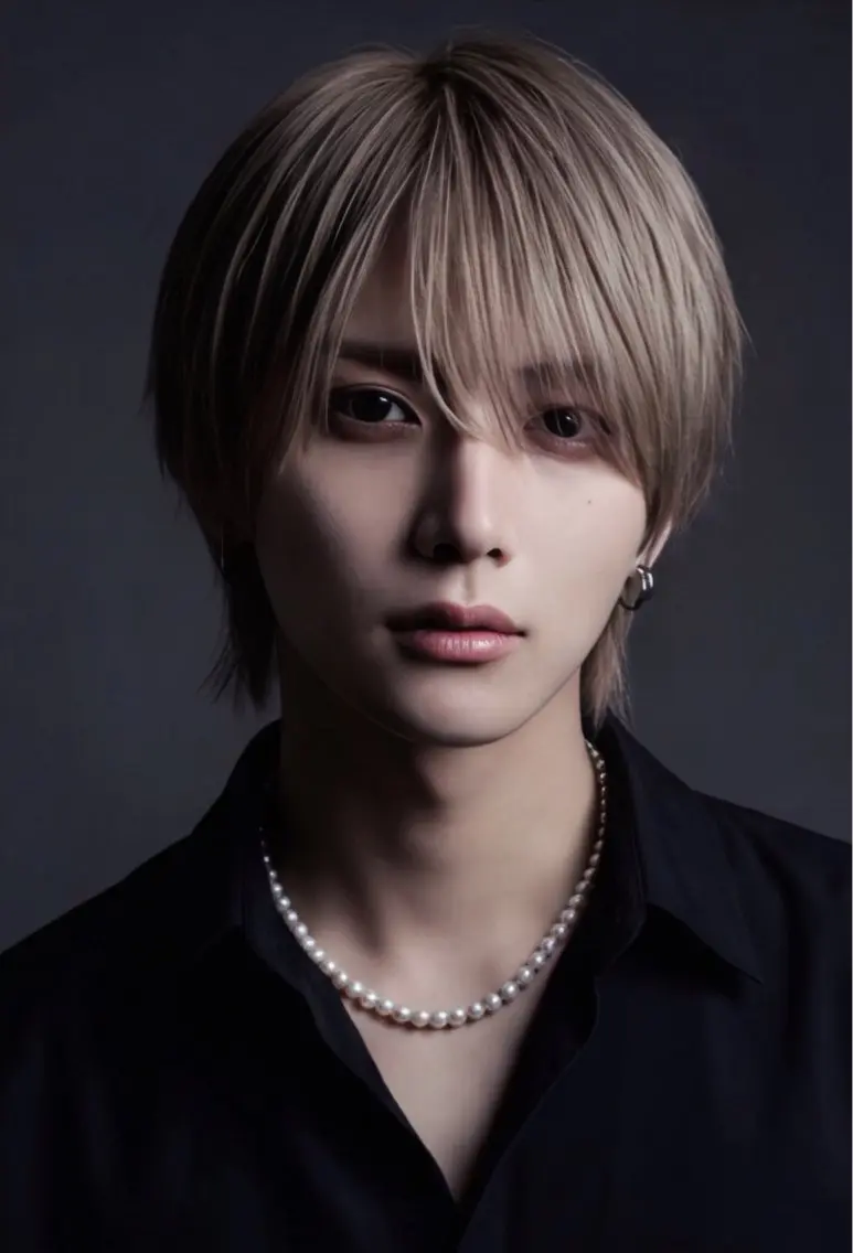 ショート メンズ センターパート ダウンパーマ メンズインナーカラー カルマパーマ メンズ韓国風 カット ヘアカラー 【F.O.F】大野航 似合わせカットのヘアスタイル