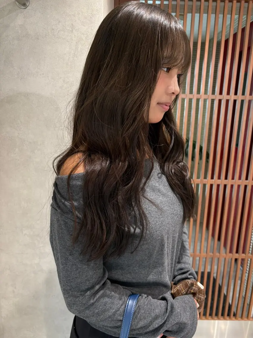カラー ブリーチ 透明感カラー ダブルカラー ブリーチなしカラー ヘアカラー トリートメント 透明感カラー/海外風 レイヤー/mao🗽のヘアスタイル