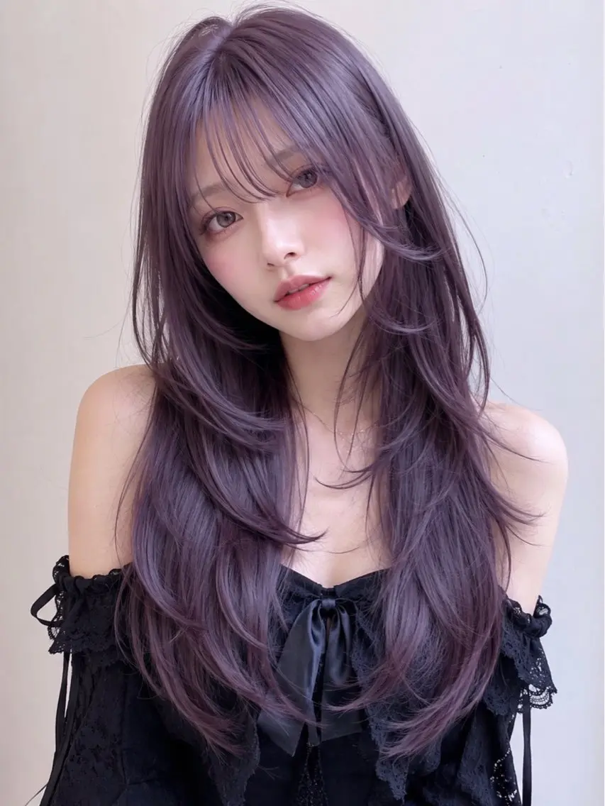 ロング カラー カット ヘアカラー トリートメント 抜きっぱなしブロンド /ハイトーン/カナタのヘアスタイル