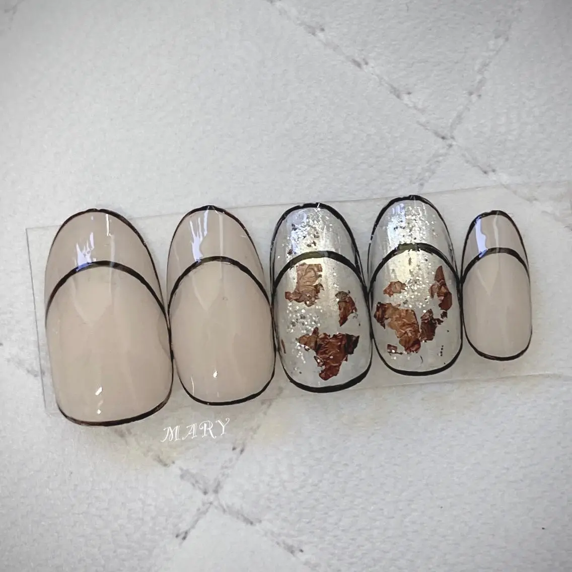 ネイル フレンチネイル ハンドネイル Mary nail .narumiのネイルデザイン