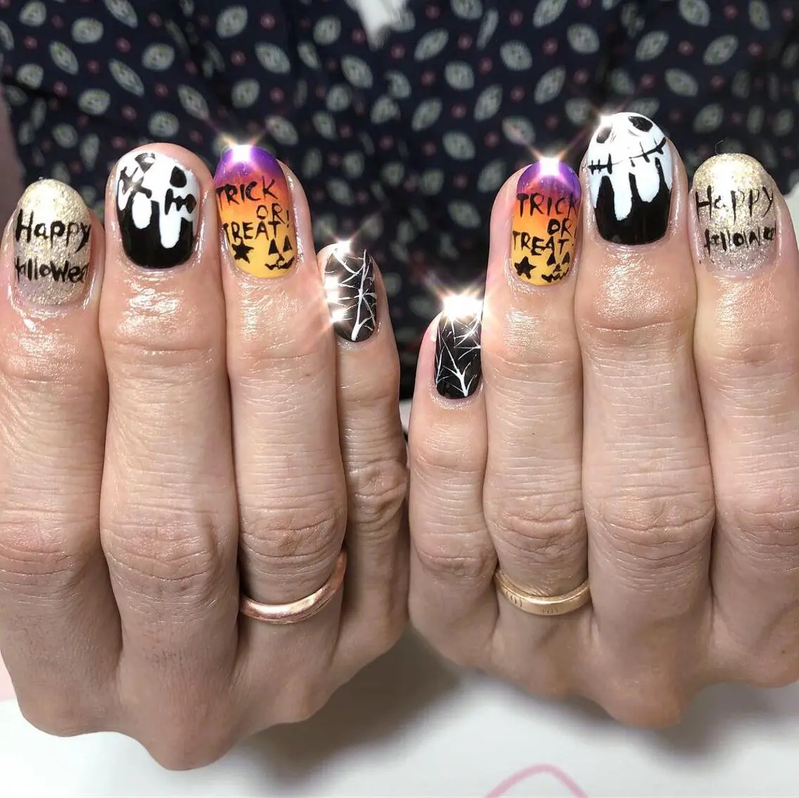 ネイル ハロウィン ハンドネイル ネイルサロン Sweetのネイルデザイン