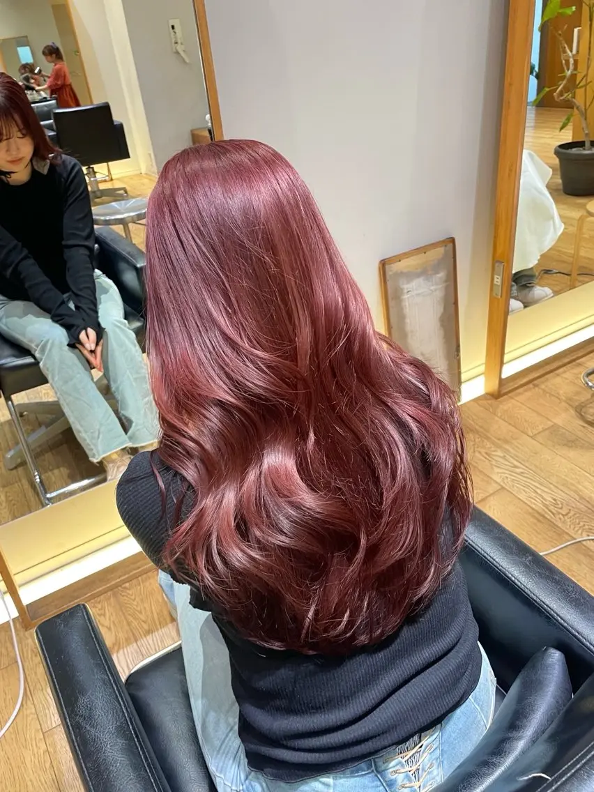 ロング カラー レイヤーカット カット ヘアカラー トリートメント 縮毛矯正/レイヤー 🌙児玉光瑠のヘアスタイル