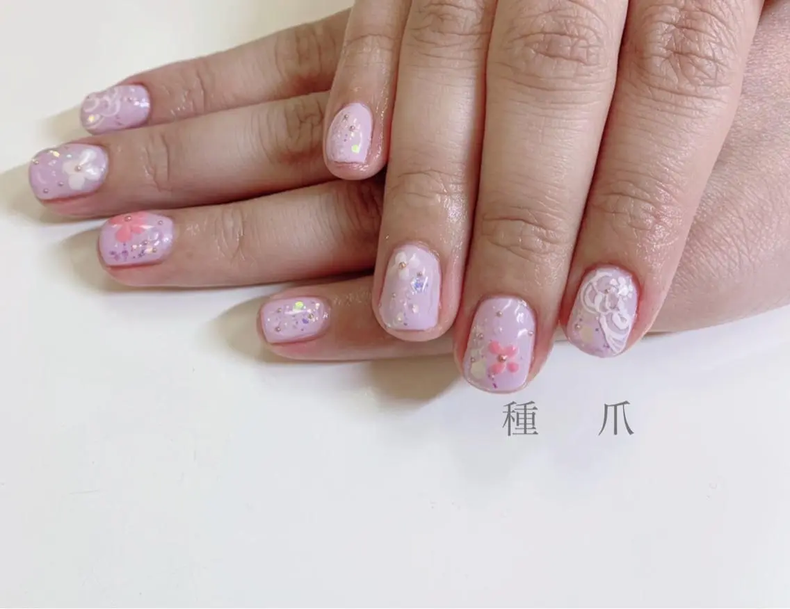 ネイル 種爪 たねつめのネイルデザイン