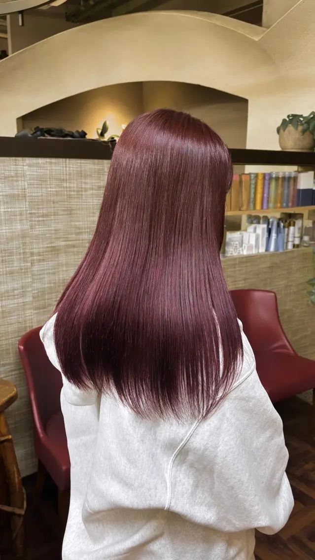 ロング カラー ヘアカラー トリートメント zerohair むらなかあやね🐰ᩚのヘアスタイル