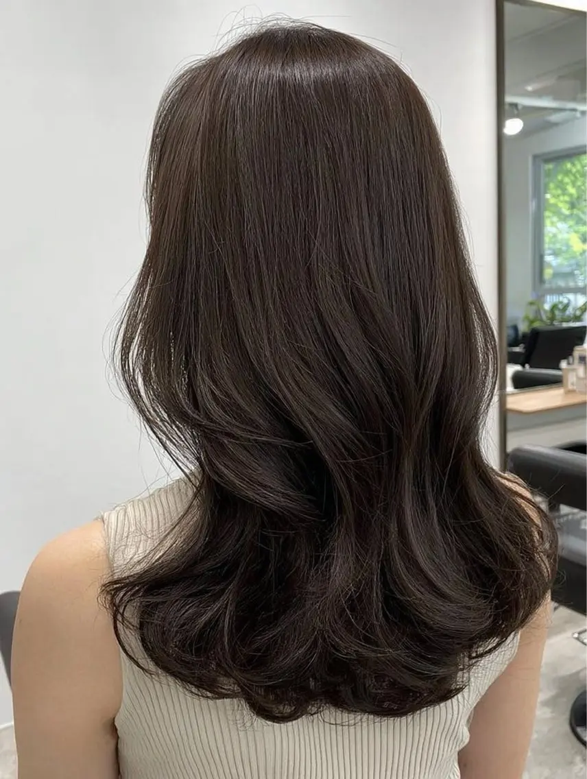 ロング 中村絵里奈レディース カットモデル🌷のヘアスタイル