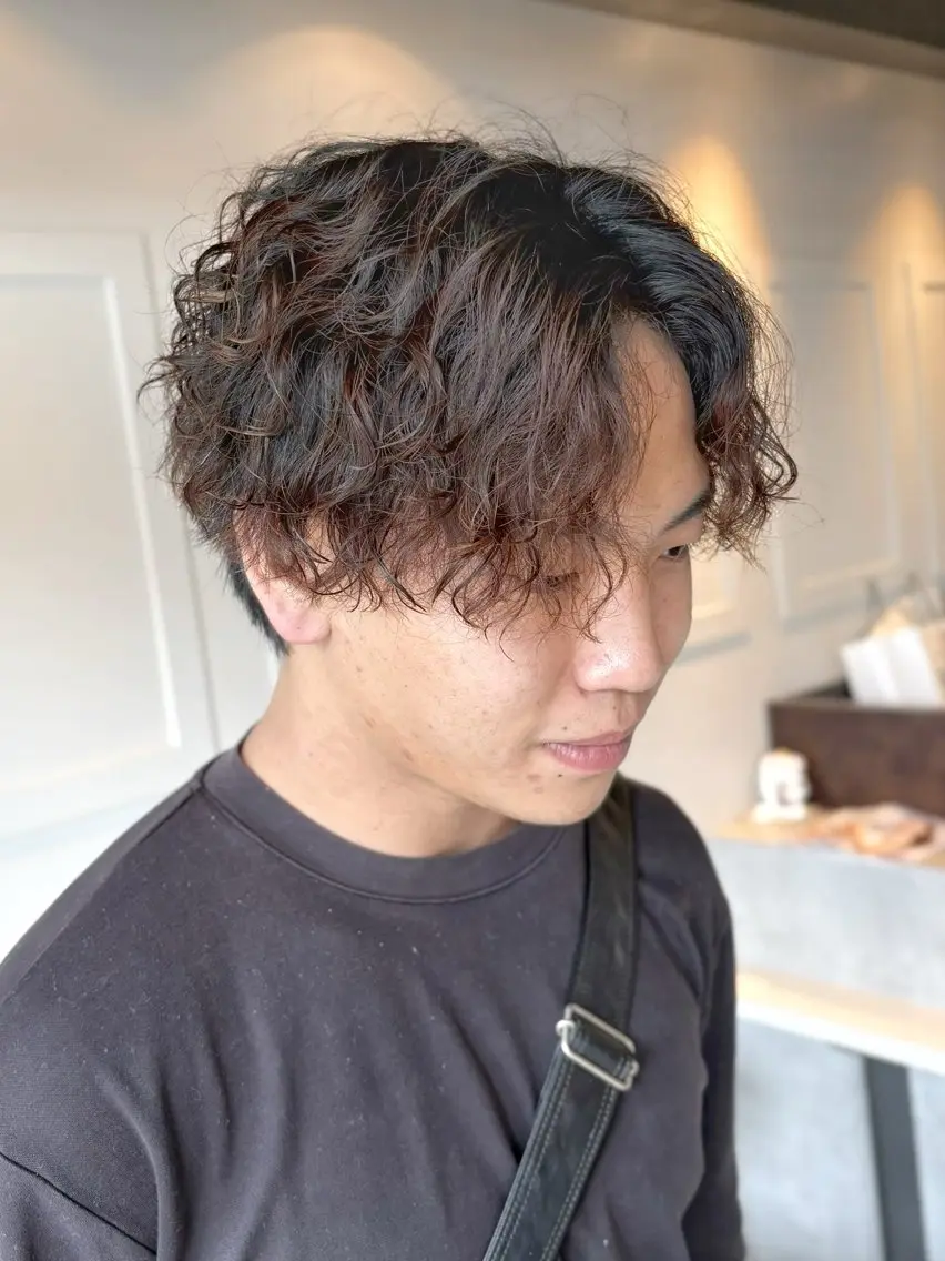 ショート パーマ メンズ カット パーマ メンズパーマ/カラー 中島 海のヘアスタイル