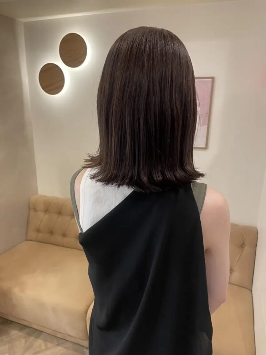 【ご新規様限定価格🌿】 艶カラー+トリートメント+ブローの写真
