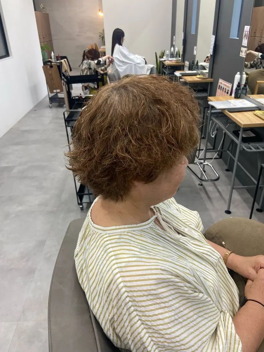 ショート パーマ カット パーマ MEN'S HAIR 沖  大雅のヘアスタイル