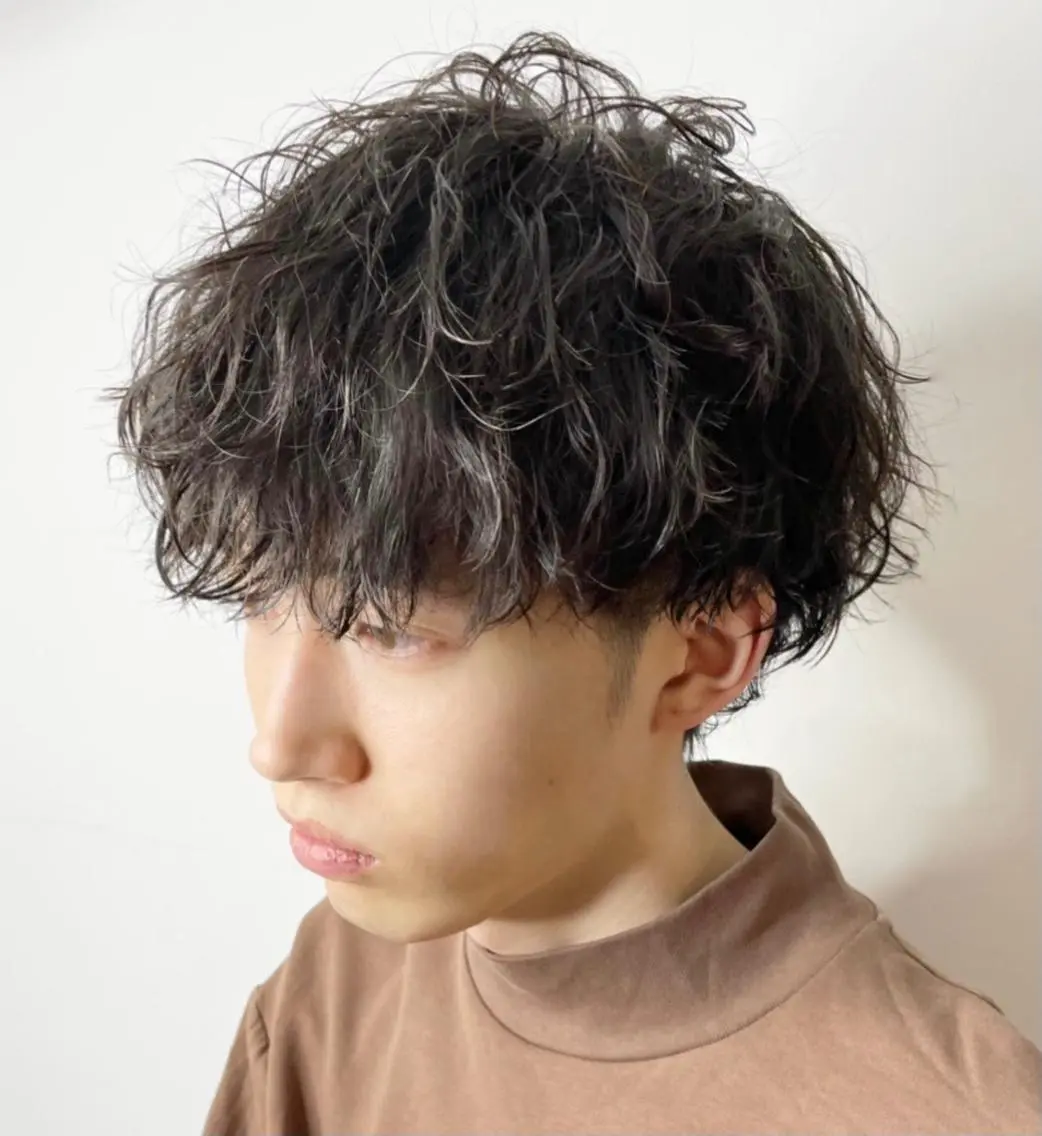 ミディアム ミディアムパーマ 渋谷 メンズヘア⭐️ タニグチヨシユキのヘアスタイル