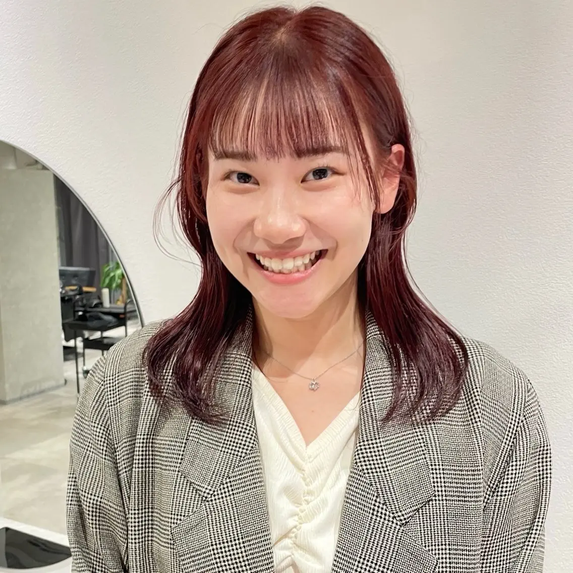 ミディアム カラー カット トリートメント ヘッドスパ 🍊暖色×顔周り 🍊cocoroのヘアスタイル
