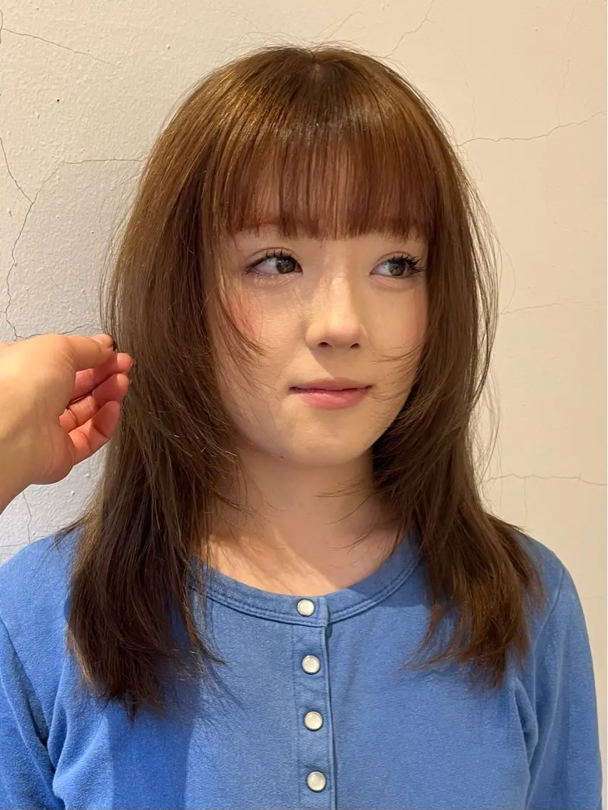 セミロング 似合わせカラー🪩 SAYA 👗のヘアスタイル