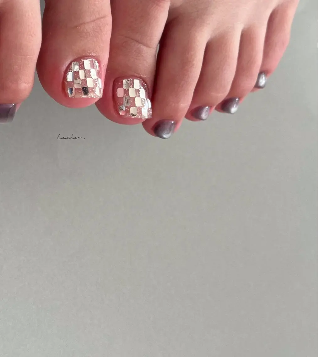 ネイル フットネイル lacier nailのネイルデザイン