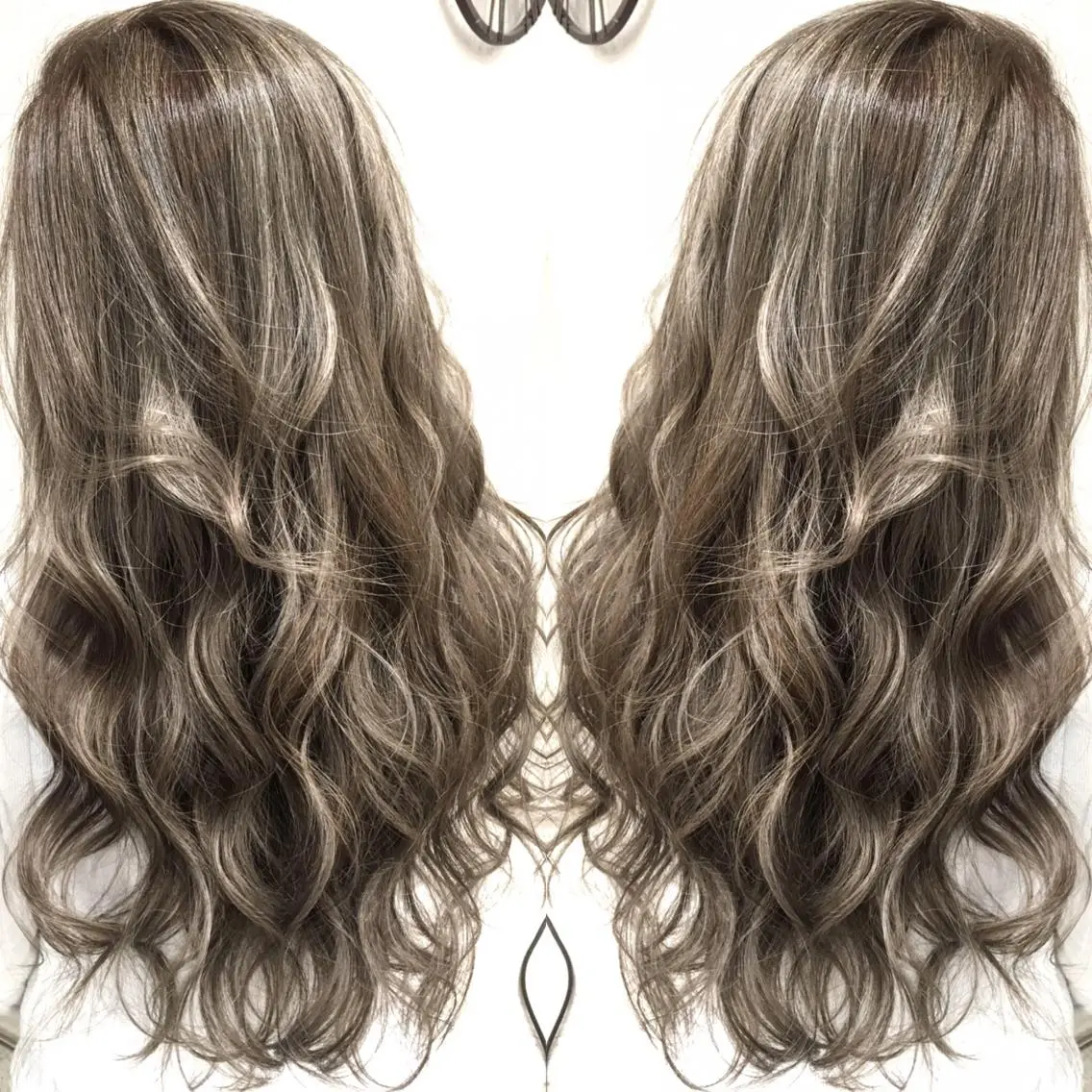 ロング カラー ベージュカラー ハイライトカラー 3Dハイライト ハイライト ヘアカラー トリートメント 井上 一平のヘアスタイル