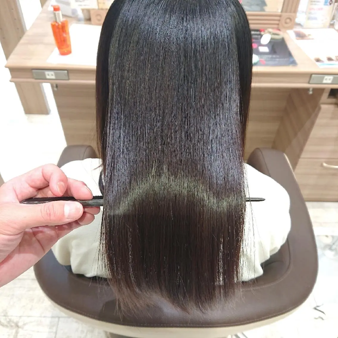 ミディアム 縮毛矯正 トリートメント 宮本 秀人のヘアスタイル