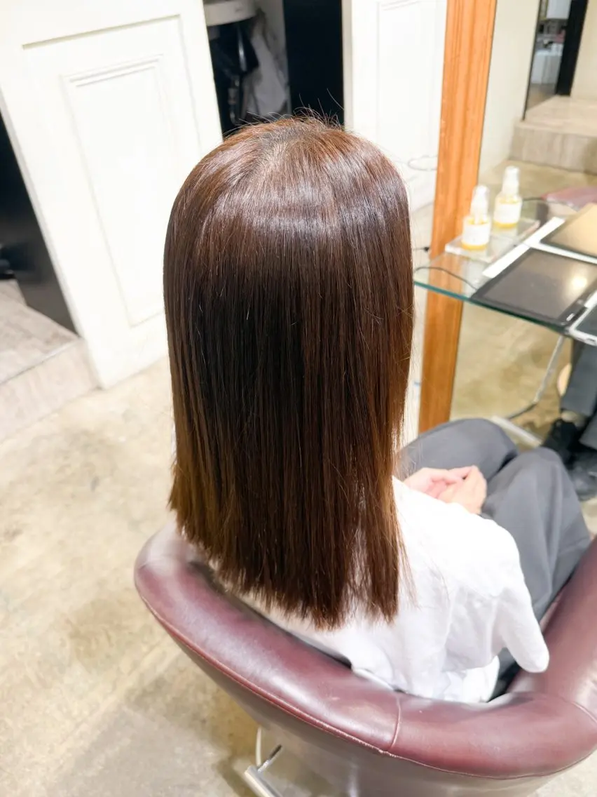 ミディアム トリートメント ヘアカラー トリートメント SORA🌙／カラー モデル／練馬のヘアスタイル
