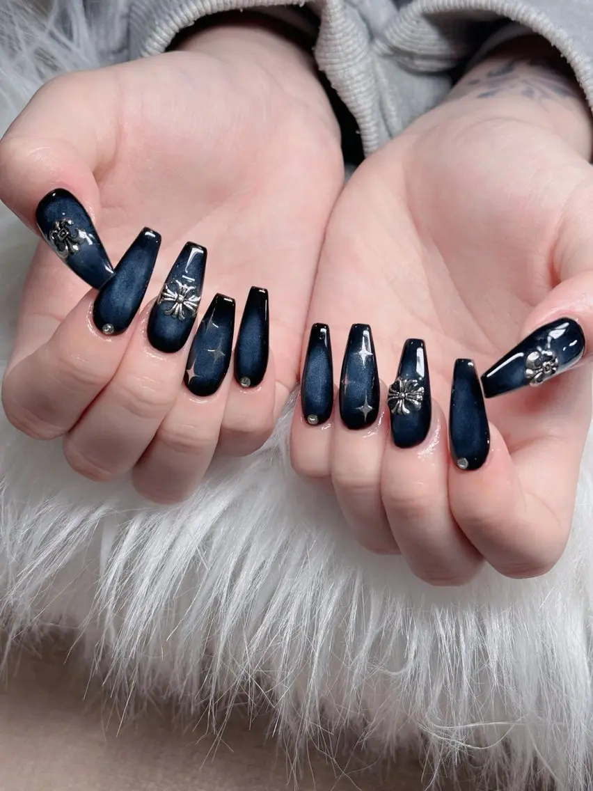 ネイル フレンチネイル ジェルネイル ハロウィン キラキラネイル 韓国ネイル ハンドネイル H.baby Nail Salonのネイルデザイン
