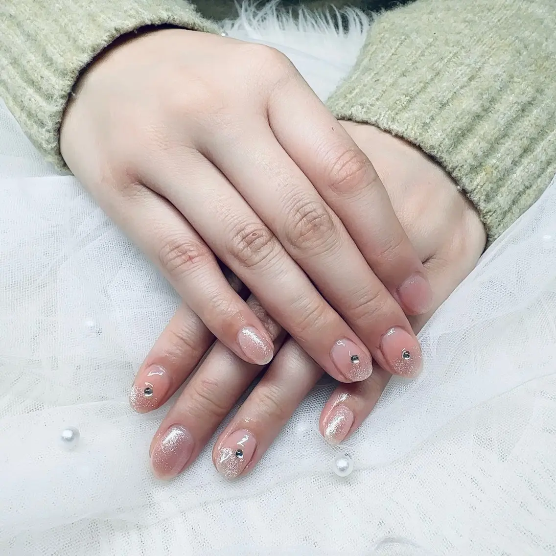 ネイル シンプルネイル LOA.NAIL 本八幡店💞Kyouのネイルデザイン