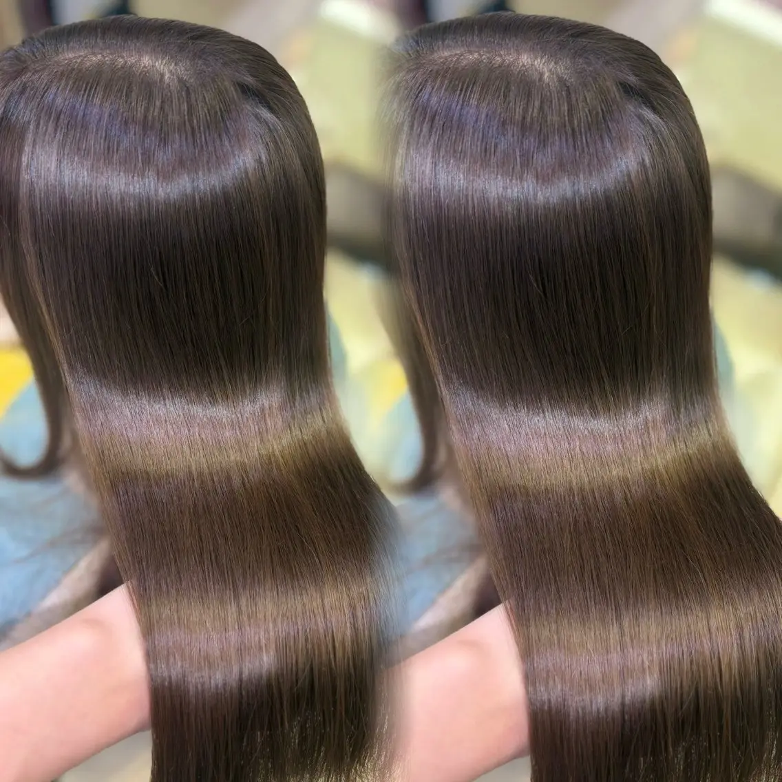 ロング カラー 透明感カラー グレージュ カット ヘアカラー トリートメント 新宿/艶カラー 🎀韓国ヘアKANAのヘアスタイル
