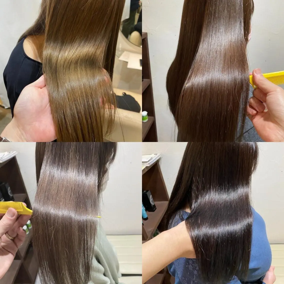 ✨圧倒的質感✨結合水+髪質改善カラー+リンゴ幹細胞トリーメントプレミアムの写真