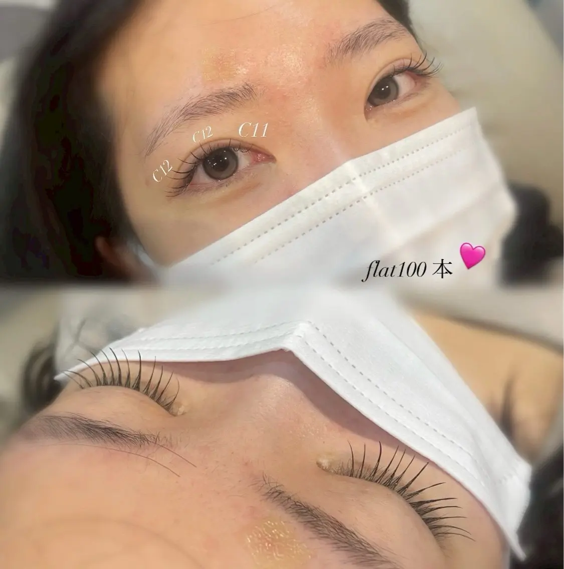 マツエク・マツパ バインドロック フラットラッシュ パリジェンヌラッシュリフト まつげパーマ 一重×まつ毛パーマ Biolus／天王寺 ２号店🌼Arisaのマツエク・マツパデザイン