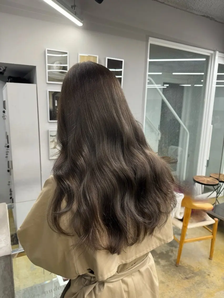 セミロング 縮毛矯正 髪質改善カラー♡/ 縮毛矯正/珠貴のヘアスタイル