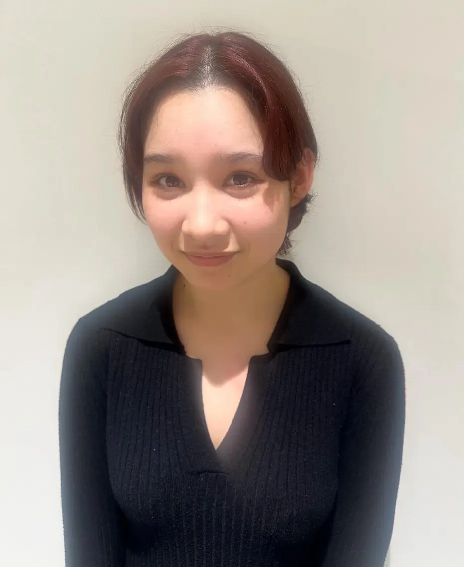 ショート カラー ブリーチ ブリーチなしカラー 透明感カラー/ボブ 高野菜瑠のヘアスタイル
