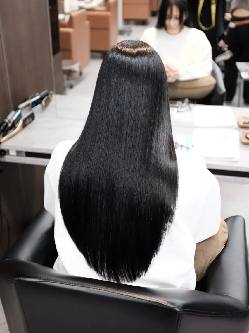 ロング カット 縮毛矯正 トリートメント 💎【髪質改善/縮毛 矯正/橋本健】💎のヘアスタイル