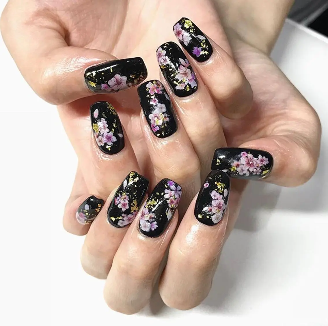 ネイル 渋谷／チップ長さ出し 👑アプレgel-xのネイルデザイン