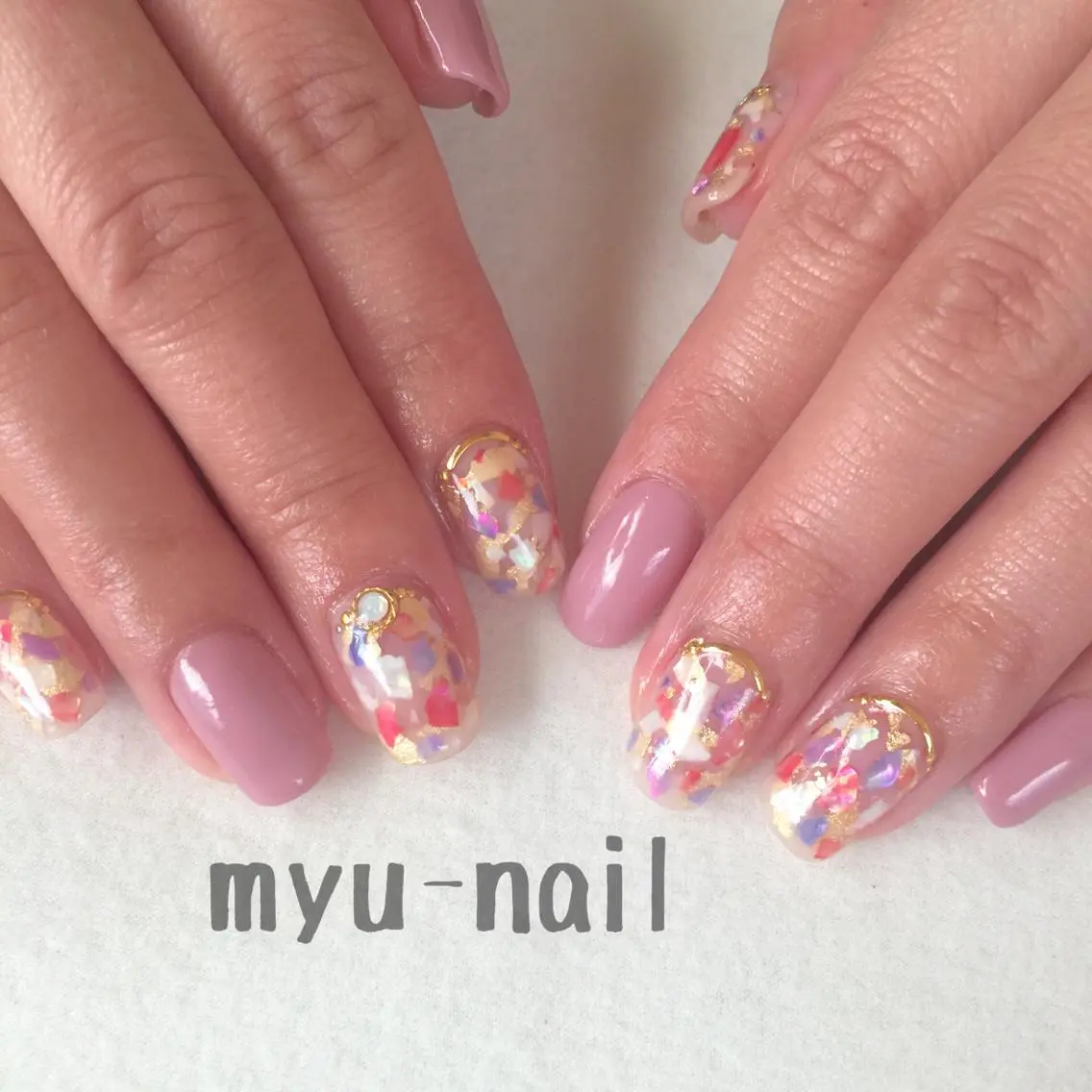 ネイル ハンドネイル ホームサロン myu-nailのネイルデザイン