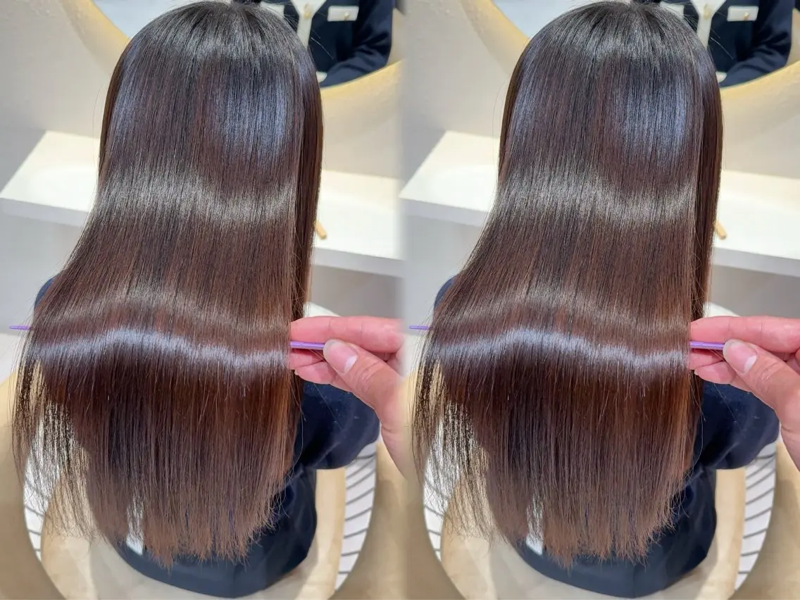セミロング カラー カット ヘアカラー 縮毛矯正 美髪縮毛矯正✨🫧 レイヤー川村利幸のヘアスタイル