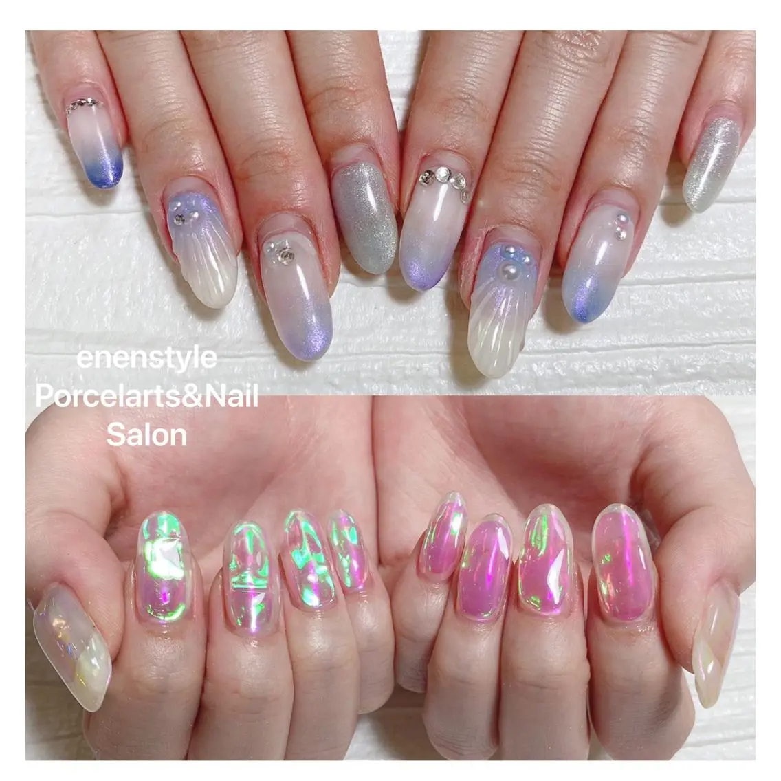 ミディアム ネイル 🐾enen style 🐾のネイルデザイン