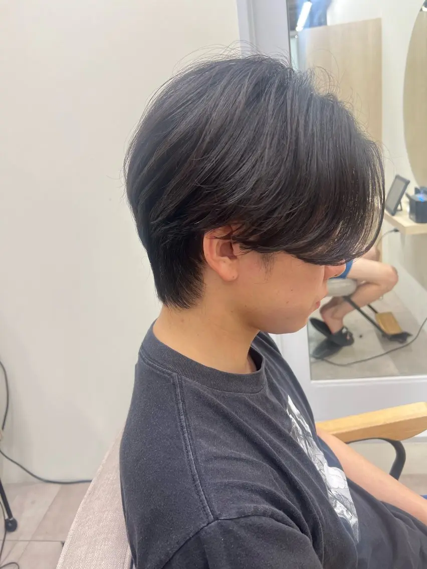 メンズ メンズ レイヤー ウルフ 弓木啓輔のヘアスタイル