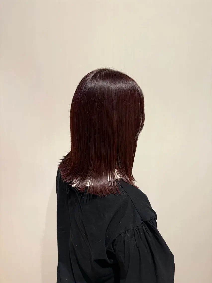 ミディアム カラー トリートメント カット ヘアカラー トリートメント 似合わせカット/ボブ ナチュラルメンズヘアのヘアスタイル