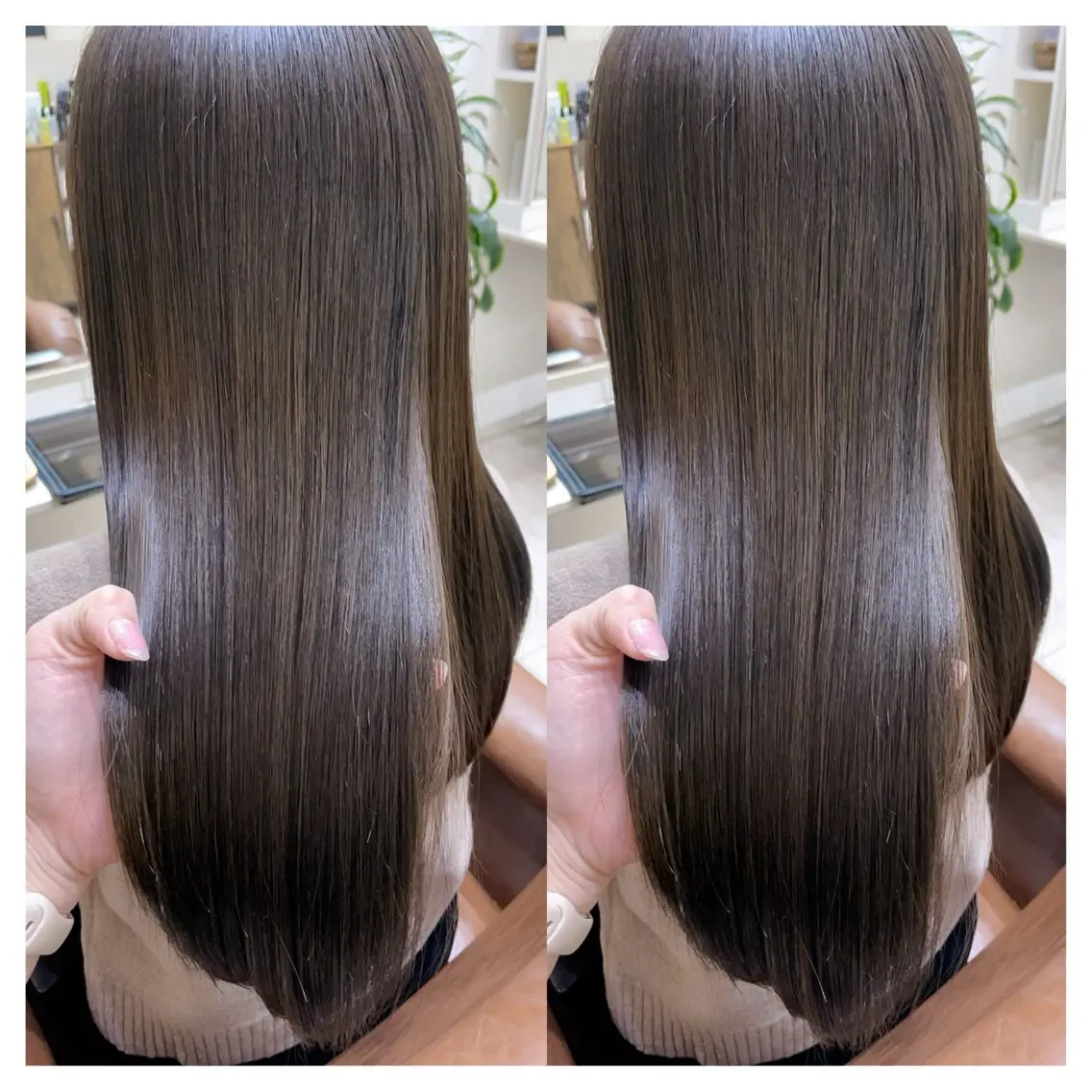 セミロング カラー カット ヘアカラー トリートメント 村山 茉衣のヘアスタイル