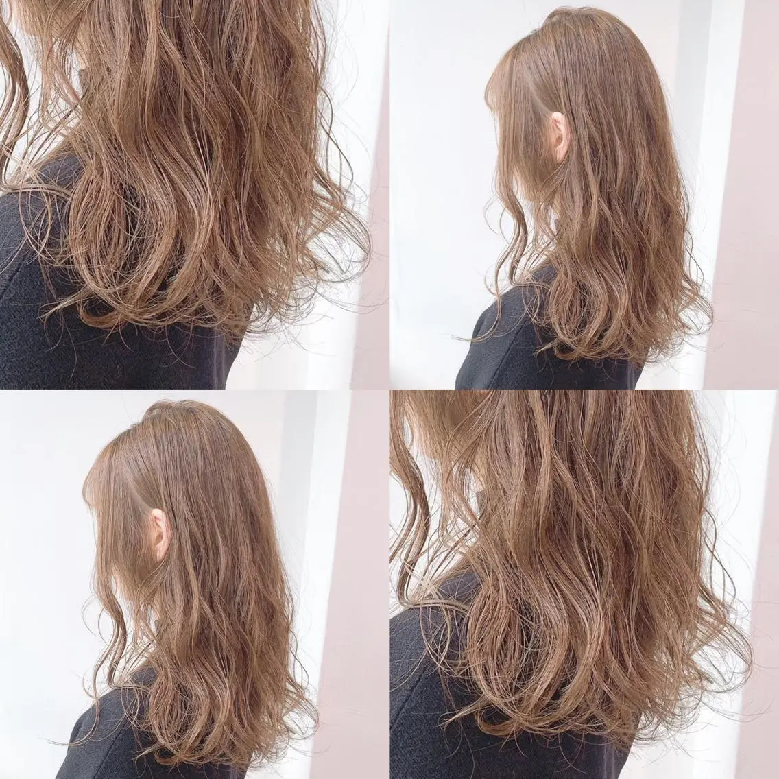 ミディアム カラー パーマ ヘアアレンジ メンズ キッズ 上品＆韓国風 🥀海心🥀のヘアスタイル