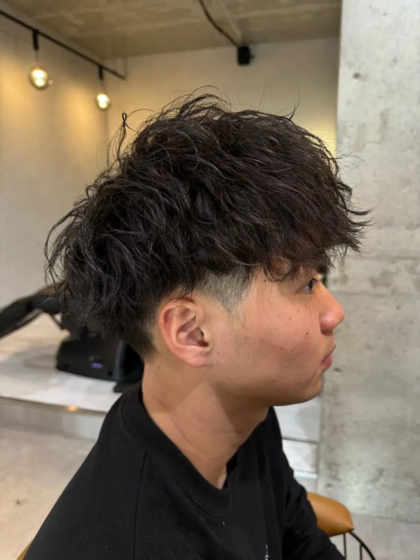 ショート パーマ メンズ CHIRU hair salonのヘアスタイル