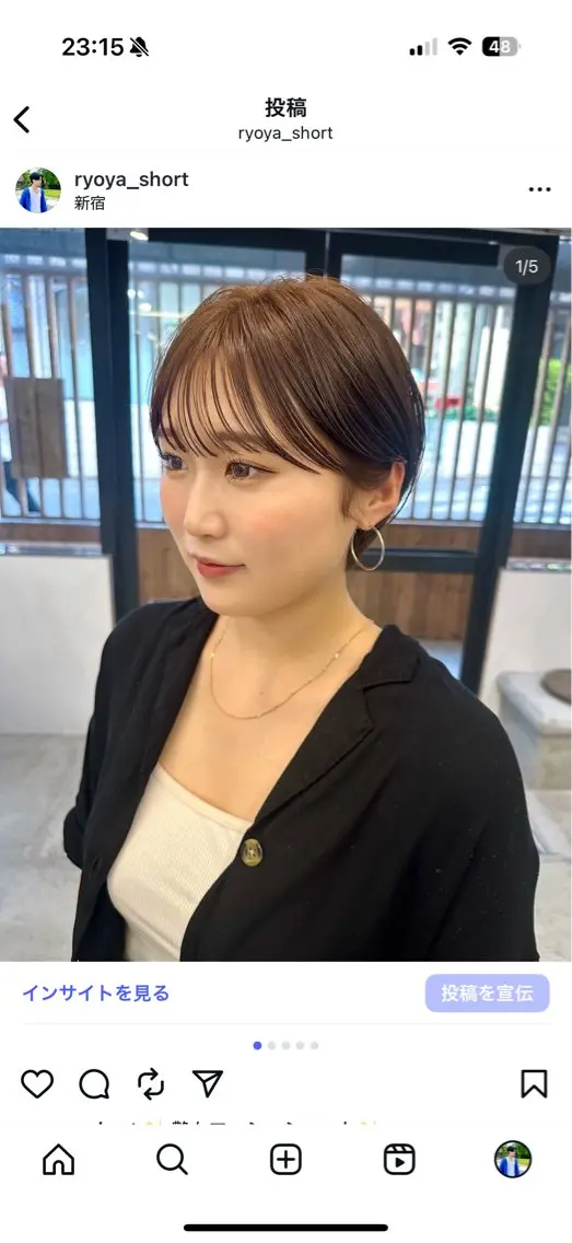 ショート カット ヘアカラー 骨格診断で絶対可愛い ✨丸みショート✨凌弥のヘアスタイル
