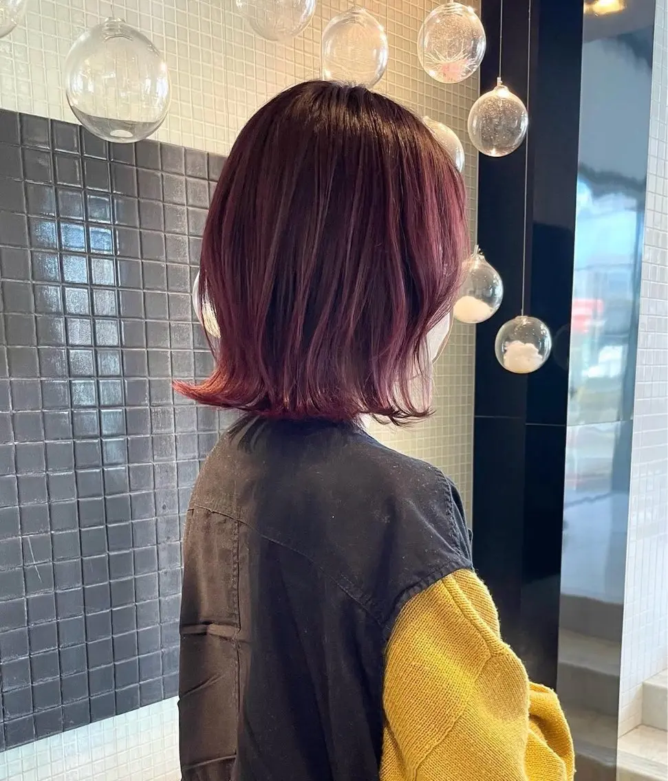 ミディアム ボブレイヤー ボブ レイヤーカット 武田 美羽のヘアスタイル