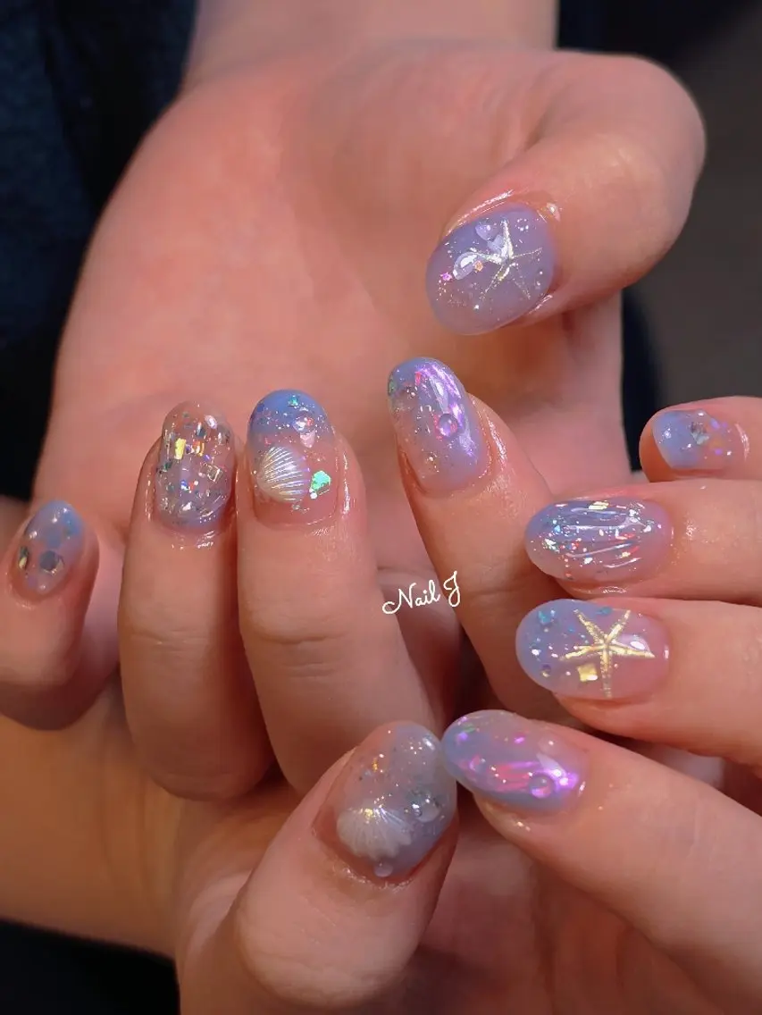 ネイル 夏ネイル ハンドネイル Nail Jのネイルデザイン