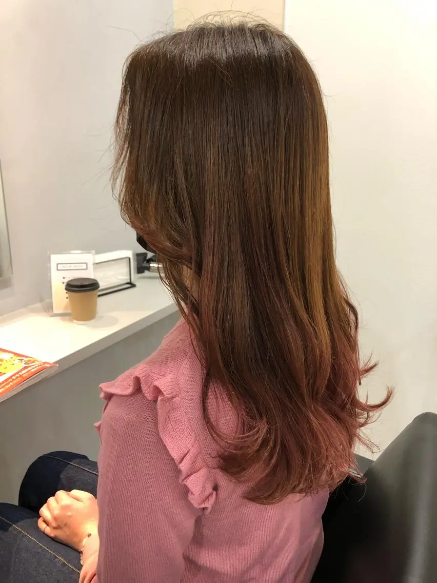 平日限定🖤ケアブリーチ使用🖤カット+ダブルカラー(ブリーチ+カラー)🖤の写真