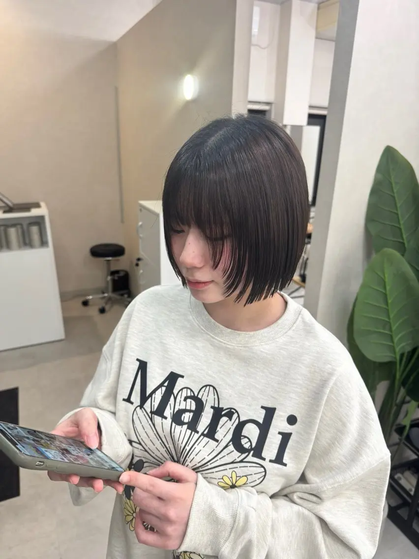 ショート 堀越 美羽のヘアスタイル