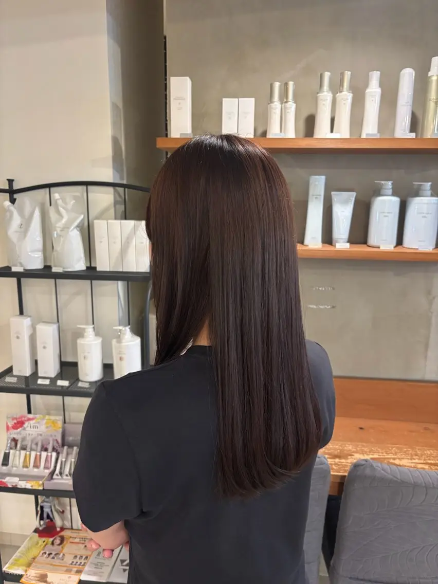 ロング カラー ヘアカラー オクギシ チヒロのヘアスタイル