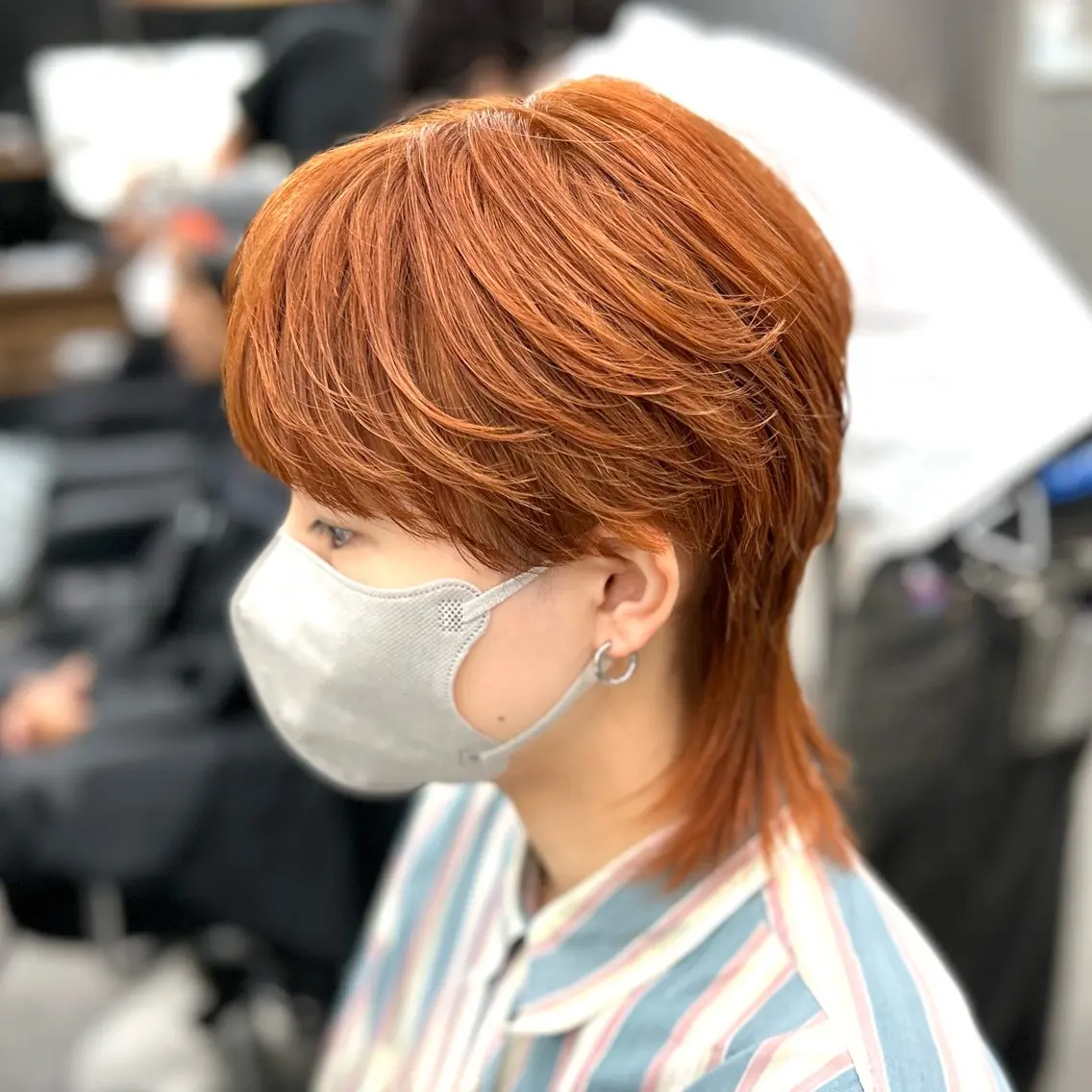 ミディアム カラー メンズ カット ヘアカラー トリートメント 韓国ヘア🇰🇷 メンズパーマ/つかさのヘアスタイル