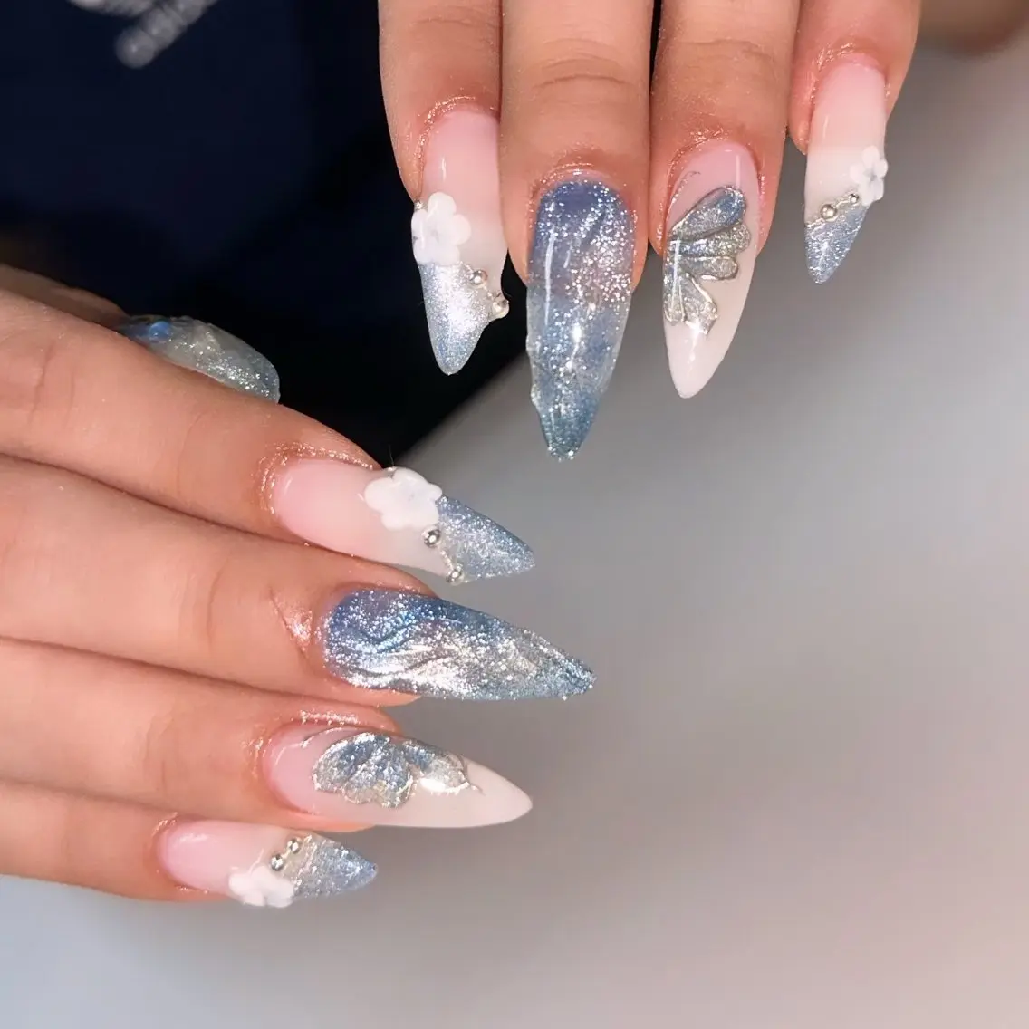 セミロング ハンドネイル 🦋Nail Amo🦋のネイルデザイン
