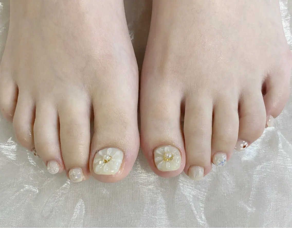 フットネイル✨持ち込みデザイン150分の写真