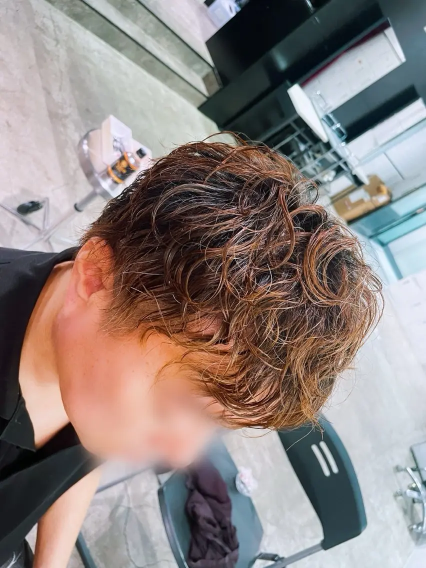 パーマ メンズ メンズパーマ パーマ mitchy モデル様募集中♪のヘアスタイル