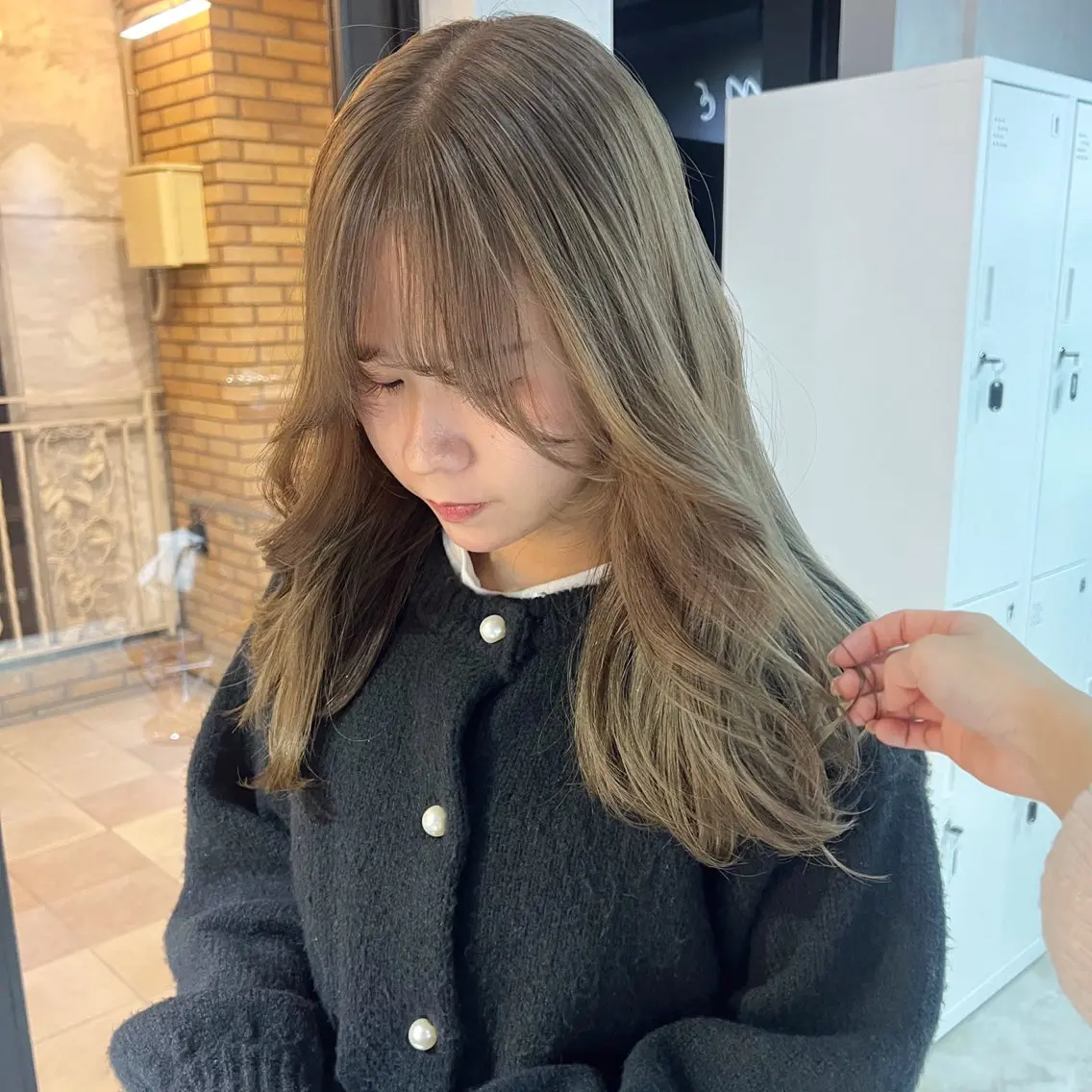 セミロング カラー ベージュカラー ヘーゼル ヘアカラー トリートメント 🎀ダブルカラー/ ピンク×ガーリー🎀のヘアスタイル
